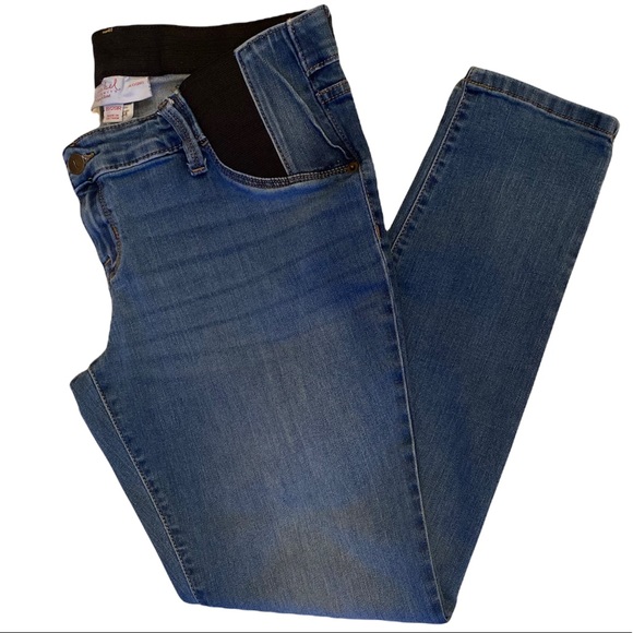 Maternity Jeans Jeggings Distress Wash Size 8 29R - Picture 6 of 16